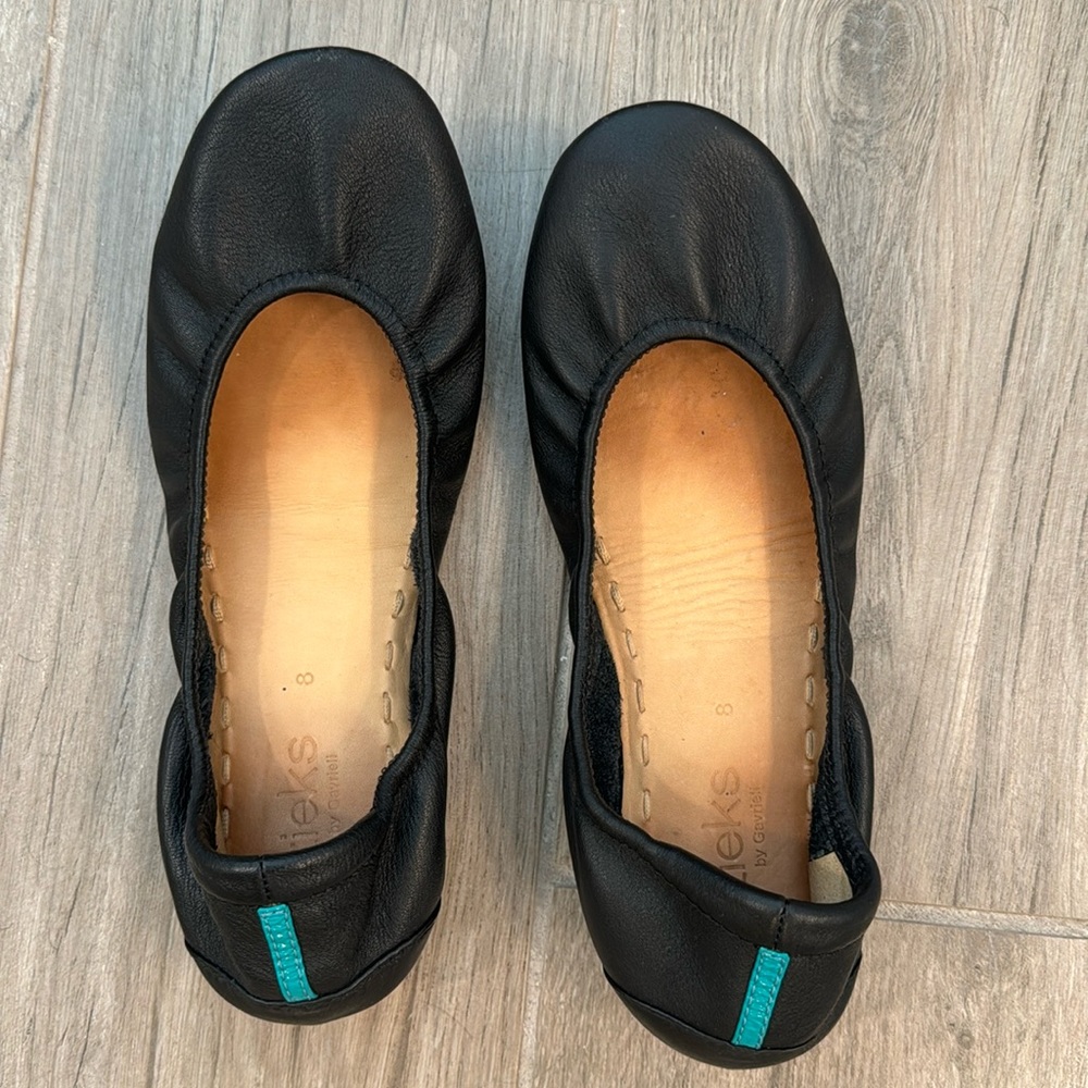 Used black Tieks size 8